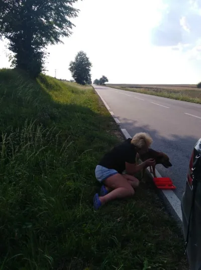 Interwencja na drodze w Racławicach