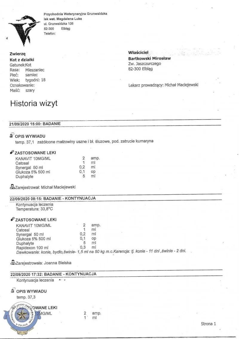 Interwencja w sprawie trucia zwierząt na terenie ROD w Elblągu