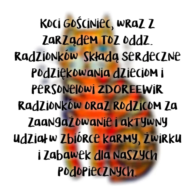Podziękowania dla ZDOREWiR Radzionków