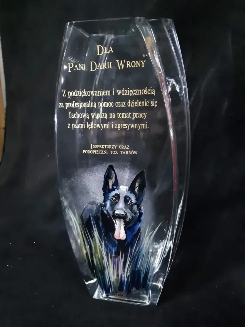Podziękowania dla Pani Darii Wrony za pomoc psom