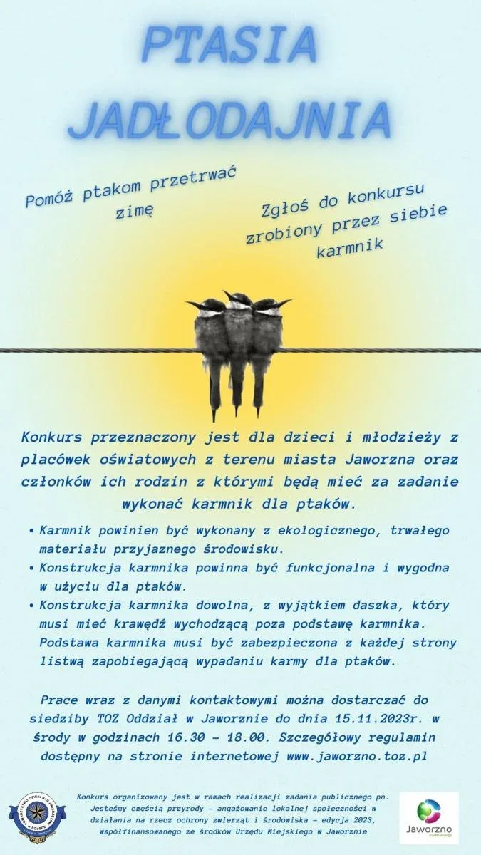 Konkurs Ptasia Jadłodajnia w Jaworznie
