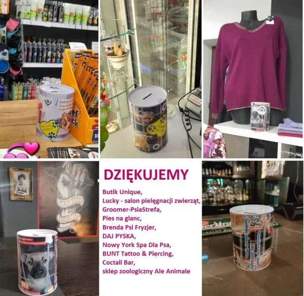 Podziękowania dla darczyńców za wsparcie TOZ