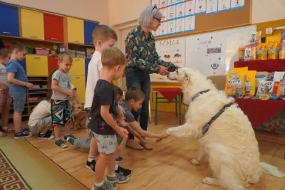 Edukacyjne spotkanie w przedszkolu w Bobowej