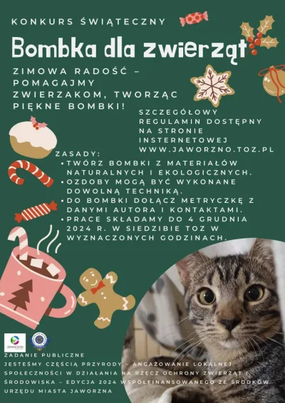 Konkurs „Bombka dla zwierząt” w Jaworznie