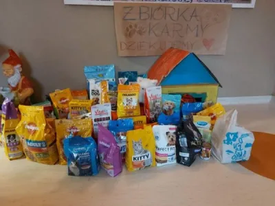 Podziękowania dla Przedszkola Wesołe Skrzaty za zbiórkę karmy