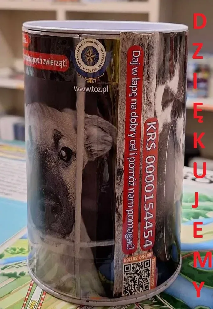 Podziękowania dla darczyńców za wsparcie