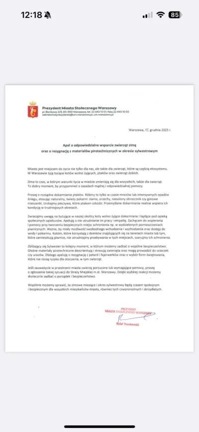 Petardy jako zagrożenie dla zwierząt
